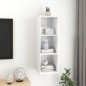 vidaXL TV-Wandschrank Hochglanz-Weiß 37x37x107 cm Holzwerkstoff vidaXL TV-Wandschrank Hochglanz-Weiß 37x37x107 cm Holzwerkstoff