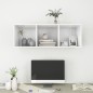 vidaXL TV-Wandschrank Hochglanz-Weiß 37x37x107 cm Holzwerkstoff vidaXL TV-Wandschrank Hochglanz-Weiß 37x37x107 cm Holzwerkstoff