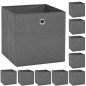 vidaXL Aufbewahrungsboxen 10 Stk. Vliesstoff 32 x 32 x 32 cm Grau vidaXL Aufbewahrungsboxen 10 Stk. Vliesstoff 32 x 32 x 32 cm Grau