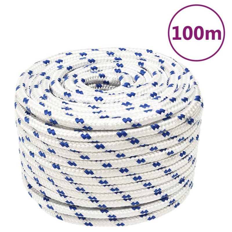 vidaXL Bootsseil Weiß 12 mm 100 m Polypropylen vidaXL Bootsseil Weiß 12 mm 100 m Polypropylen