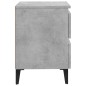 vidaXL Nachttisch Betongrau 40x35x50 cm Holzwerkstoff vidaXL Nachttisch Betongrau 40x35x50 cm Holzwerkstoff