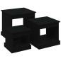 vidaXL Satztische 3 Stk. Schwarz Holzwerkstoff vidaXL Satztische 3 Stk. Schwarz Holzwerkstoff