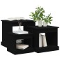 vidaXL Satztische 3 Stk. Schwarz Holzwerkstoff vidaXL Satztische 3 Stk. Schwarz Holzwerkstoff