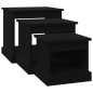 vidaXL Satztische 3 Stk. Schwarz Holzwerkstoff vidaXL Satztische 3 Stk. Schwarz Holzwerkstoff