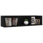 vidaXL CD-Wandregal Schwarz 75x18x18 cm Holzwerkstoff