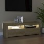 vidaXL TV-Schrank mit LED-Leuchten Sonoma-Eiche 120x35x40 cm vidaXL TV-Schrank mit LED-Leuchten Sonoma-Eiche 120x35x40 cm