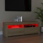 vidaXL TV-Schrank mit LED-Leuchten Sonoma-Eiche 120x35x40 cm vidaXL TV-Schrank mit LED-Leuchten Sonoma-Eiche 120x35x40 cm