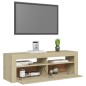 vidaXL TV-Schrank mit LED-Leuchten Sonoma-Eiche 120x35x40 cm vidaXL TV-Schrank mit LED-Leuchten Sonoma-Eiche 120x35x40 cm