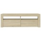vidaXL TV-Schrank mit LED-Leuchten Sonoma-Eiche 120x35x40 cm vidaXL TV-Schrank mit LED-Leuchten Sonoma-Eiche 120x35x40 cm