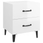 vidaXL Nachttische 2 Stk. Hochglanz-Weiß 40x35x47,5 cm vidaXL Nachttische 2 Stk. Hochglanz-Weiß 40x35x47,5 cm