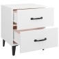 vidaXL Nachttische 2 Stk. Hochglanz-Weiß 40x35x47,5 cm vidaXL Nachttische 2 Stk. Hochglanz-Weiß 40x35x47,5 cm