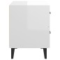 vidaXL Nachttische 2 Stk. Hochglanz-Weiß 40x35x47,5 cm vidaXL Nachttische 2 Stk. Hochglanz-Weiß 40x35x47,5 cm