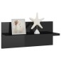 vidaXL Wandregale 2 Stk. Hochglanz-Schwarz 40x11,5x18 cm vidaXL Wandregale 2 Stk. Hochglanz-Schwarz 40x11,5x18 cm