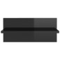 vidaXL Wandregale 2 Stk. Hochglanz-Schwarz 40x11,5x18 cm vidaXL Wandregale 2 Stk. Hochglanz-Schwarz 40x11,5x18 cm