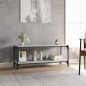 vidaXL TV-Schrank Grau Sonoma 100x33x41 cm Holzwerkstoff und Stahl vidaXL TV-Schrank Grau Sonoma 100x33x41 cm Holzwerkstoff und Stahl