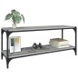 vidaXL TV-Schrank Grau Sonoma 100x33x41 cm Holzwerkstoff und Stahl vidaXL TV-Schrank Grau Sonoma 100x33x41 cm Holzwerkstoff und Stahl