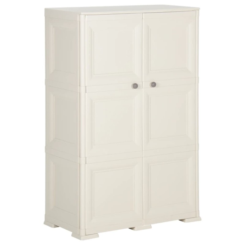 vidaXL Kunststoffschrank 79x43x125 cm Holzdesign Vanilleeis vidaXL Kunststoffschrank 79x43x125 cm Holzdesign Vanilleeis