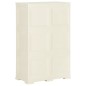 vidaXL Kunststoffschrank 79x43x125 cm Holzdesign Vanilleeis vidaXL Kunststoffschrank 79x43x125 cm Holzdesign Vanilleeis