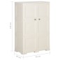 vidaXL Kunststoffschrank 79x43x125 cm Holzdesign Vanilleeis vidaXL Kunststoffschrank 79x43x125 cm Holzdesign Vanilleeis