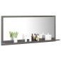vidaXL Badspiegel Hochglanz-Grau 90x10,5x37 cm Holzwerkstoff vidaXL Badspiegel Hochglanz-Grau 90x10,5x37 cm Holzwerkstoff