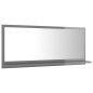 vidaXL Badspiegel Hochglanz-Grau 90x10,5x37 cm Holzwerkstoff vidaXL Badspiegel Hochglanz-Grau 90x10,5x37 cm Holzwerkstoff
