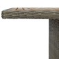 vidaXL Gartentisch Braun Poly Rattan und Akazie Massivholz vidaXL Gartentisch Braun Poly Rattan und Akazie Massivholz