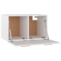 vidaXL Wandschrank Hochglanz-Weiß 60x36,5x35 cm Holzwerkstoff vidaXL Wandschrank Hochglanz-Weiß 60x36,5x35 cm Holzwerkstoff