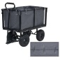 vidaXL Gartenwagen-Einlage Dunkelgrau 81x41x40 cm Stoff vidaXL Gartenwagen-Einlage Dunkelgrau 81x41x40 cm Stoff