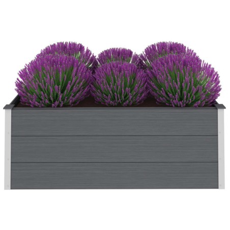 vidaXL Garten-Hochbeet WPC 150 x 100 x 54 cm Grau