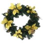 vidaXL Weihnachtskranz mit LED-Leuchten Grün 60 cm PVC vidaXL Weihnachtskranz mit LED-Leuchten Grün 60 cm PVC
