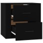 vidaXL Wand-Nachttisch Schwarz 50x36x47 cm vidaXL Wand-Nachttisch Schwarz 50x36x47 cm