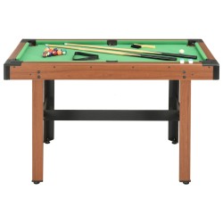 vidaXL Billardtisch 4 Fuß 122×61×76 cm Braun  