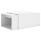 vidaXL 3-tlg. Satztisch-Set Weiß 60x60x38 cm Holzwerkstoff vidaXL 3-tlg. Satztisch-Set Weiß 60x60x38 cm Holzwerkstoff