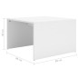 vidaXL 3-tlg. Satztisch-Set Weiß 60x60x38 cm Holzwerkstoff vidaXL 3-tlg. Satztisch-Set Weiß 60x60x38 cm Holzwerkstoff