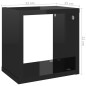 vidaXL Würfelregale 6 Stk. Hochglanz-Schwarz 22x15x22 cm vidaXL Würfelregale 6 Stk. Hochglanz-Schwarz 22x15x22 cm