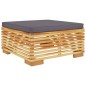 12-tlg. Garten-Lounge-Set mit Kissen Massivholz Teak 12-tlg. Garten-Lounge-Set mit Kissen Massivholz Teak