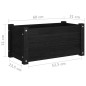 vidaXL Pflanzkübel Schwarz 60x31x31 cm Massivholz Kiefer vidaXL Pflanzkübel Schwarz 60x31x31 cm Massivholz Kiefer