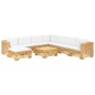 vidaXL 9-tlg. Garten-Lounge-Set mit Kissen Massivholz Teak vidaXL 9-tlg. Garten-Lounge-Set mit Kissen Massivholz Teak