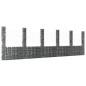 vidaXL Gabionenkorb U-Form mit 6 Säulen Eisen 620x20x200 cm vidaXL Gabionenkorb U-Form mit 6 Säulen Eisen 620x20x200 cm