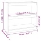 vidaXL Bücherregal Raumteiler 80x30x71,5 cm Massivholz Kiefer vidaXL Bücherregal Raumteiler 80x30x71,5 cm Massivholz Kiefer