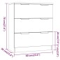 vidaXL Sideboard Braun Eichen-Optik 60x30x70 cm Holzwerkstoff vidaXL Sideboard Braun Eichen-Optik 60x30x70 cm Holzwerkstoff