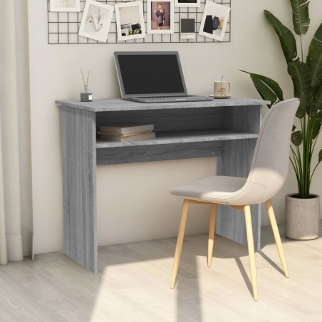 vidaXL Schreibtisch Grau Sonoma 90x50x74 cm Holzwerkstoff	