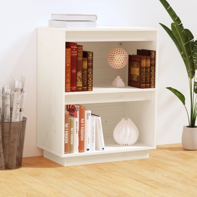 vidaXL Beistellschrank Weiß 60x34x75 cm Massivholz Kiefer vidaXL Beistellschrank Weiß 60x34x75 cm Massivholz Kiefer
