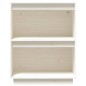 vidaXL Beistellschrank Weiß 60x34x75 cm Massivholz Kiefer vidaXL Beistellschrank Weiß 60x34x75 cm Massivholz Kiefer