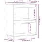 vidaXL Beistellschrank Weiß 60x34x75 cm Massivholz Kiefer vidaXL Beistellschrank Weiß 60x34x75 cm Massivholz Kiefer