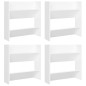 vidaXL Wand-Schuhschränke 4 Stk. Weiß 60x18x60 cm Holzwerkstoff vidaXL Wand-Schuhschränke 4 Stk. Weiß 60x18x60 cm Holzwerkstoff