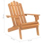 vidaXL Adirondack-Gartenstuhl Massivholz Akazie vidaXL Adirondack-Gartenstuhl Massivholz Akazie