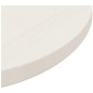 vidaXL Tischplatte Weiß Ø50x2,5 cm Massivholz Kiefer vidaXL Tischplatte Weiß Ø50x2,5 cm Massivholz Kiefer
