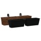 vidaXL Pflanzkübel 2 Stk. Wasserhyazinthe Braun vidaXL Pflanzkübel 2 Stk. Wasserhyazinthe Braun