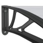 vidaXL Türvordach Schwarz 300x100 cm Polycarbonat vidaXL Türvordach Schwarz 300x100 cm Polycarbonat